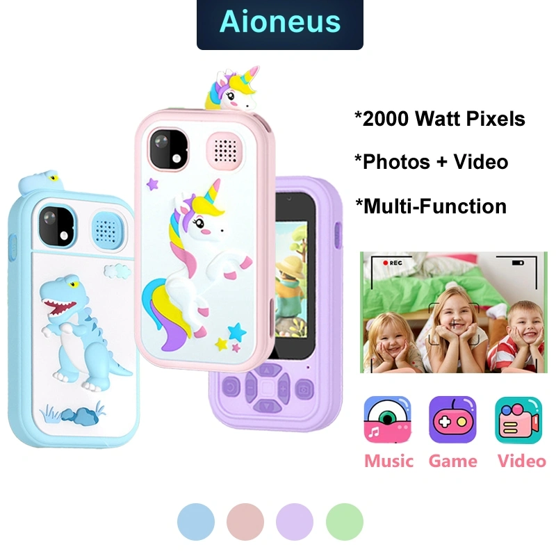 Kamera Anak Mini Digital Camera For Kids Camera Foto Video Dinosaurs Unicorn Child Kamera Anak Hadiah Anak Mainan