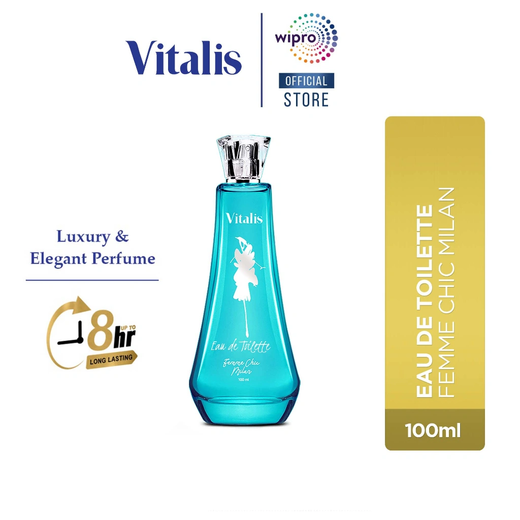 Vitalis Eau De Toilette Femme Chic 100ml - Parfum Wanita Long Lasting Luxurious Fragrance