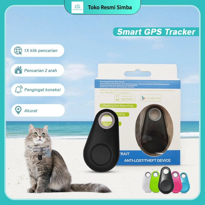 Smart Tag Bluetooth GPS Tracker Anti Lost Alarm Wireless Key Finder GPS Barang Hilang
