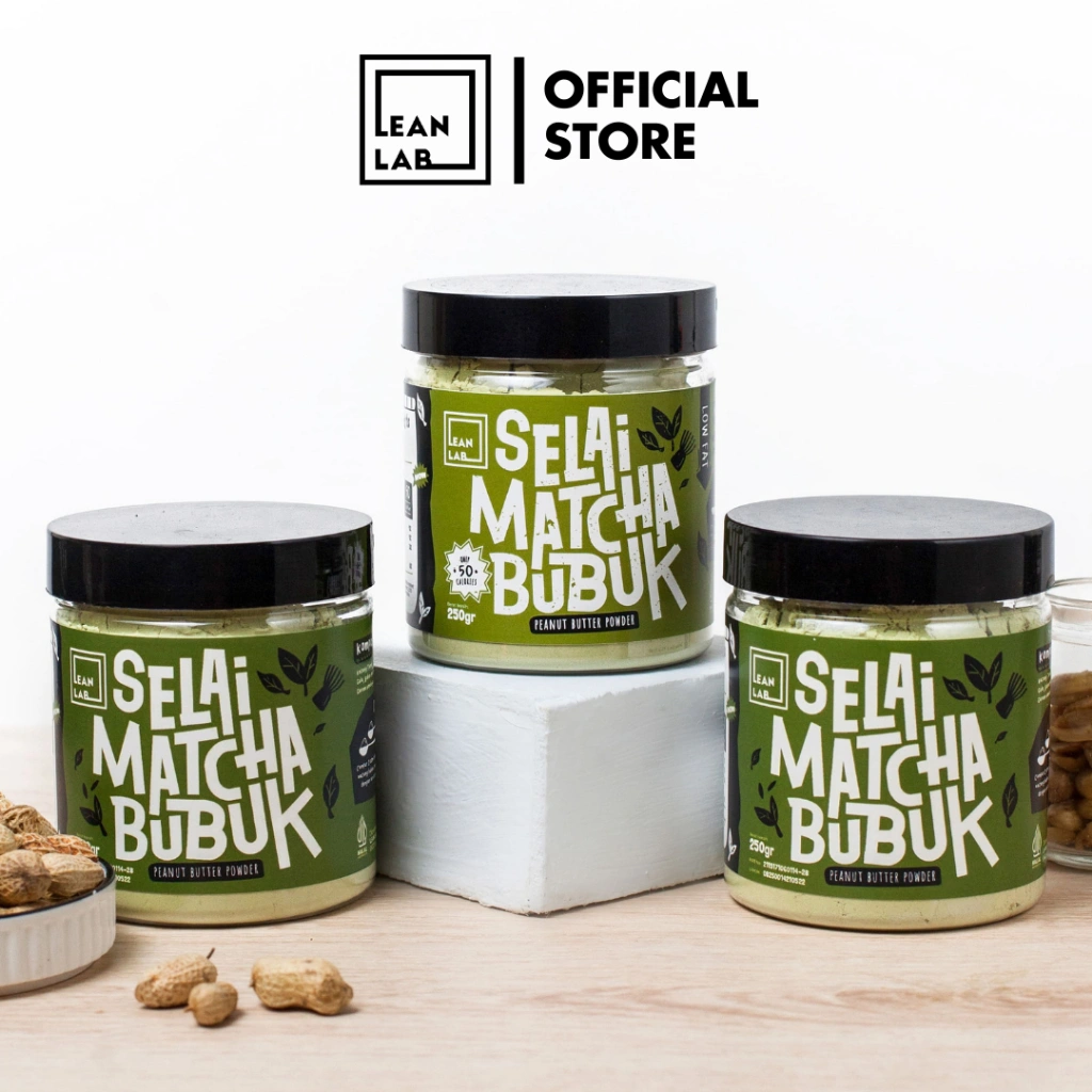Lean Lab Selai Matcha Bubuk Triple Pack (250gr x3) Selai Matcha Rendah Kalori