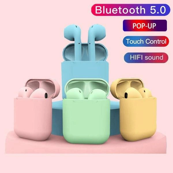 Headset Bluetooth InPods 12 Macaron TWS InPods i12 Headset Wireless Sport InPods12 Earphone Wireless
