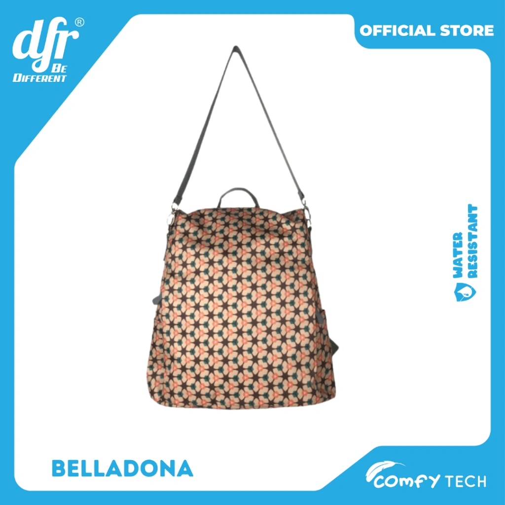 DFR TAS MULTIFUNGSI BISA DI SELEMPANG DAN DI RANSEL ANTI AIR BEST SELLER TAS ABG CEWEK - BELLADONA