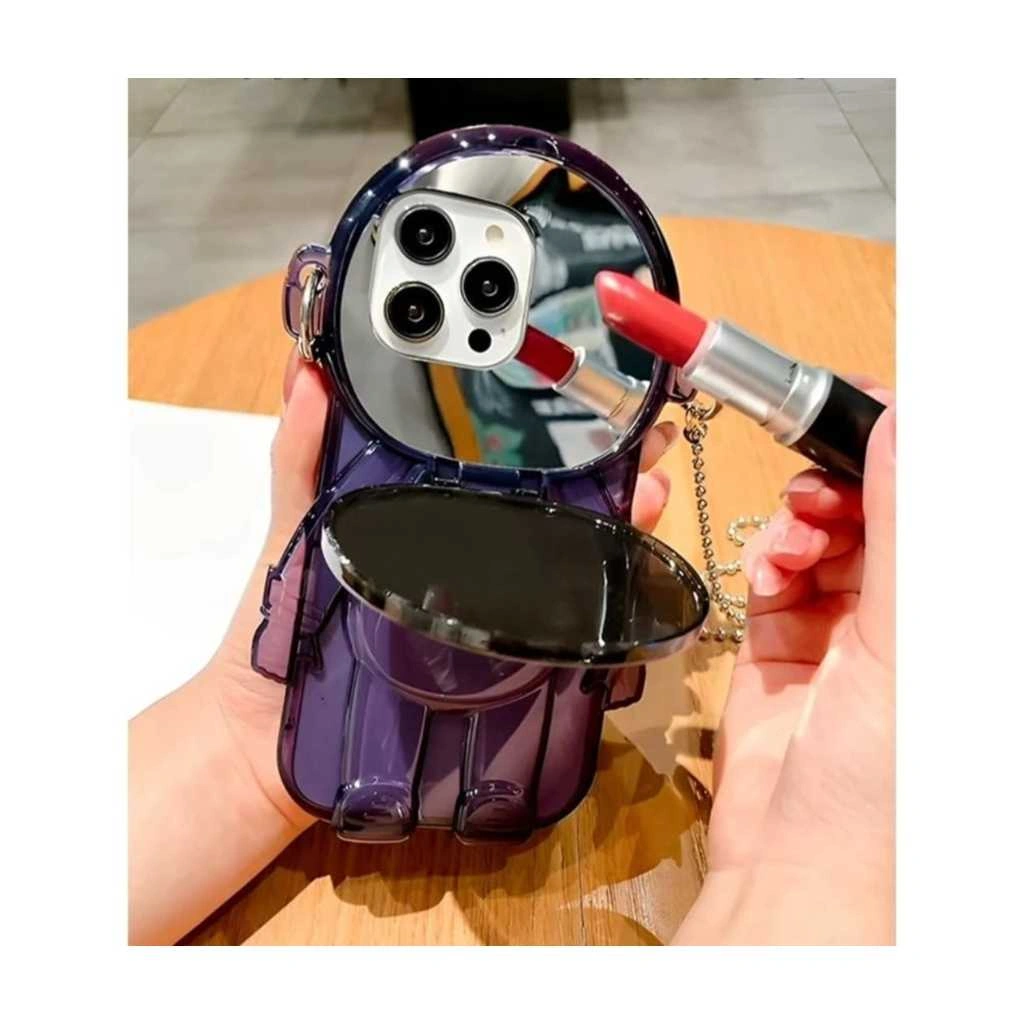 144 Softcase HP Astro Mirror+Rantai Slempang For iPH0N3