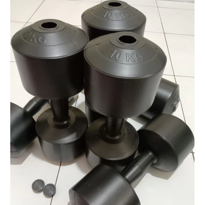 cover Barbel/dumbell 10kg ( 2 biji) kosongan tanpa isi (free tutup)