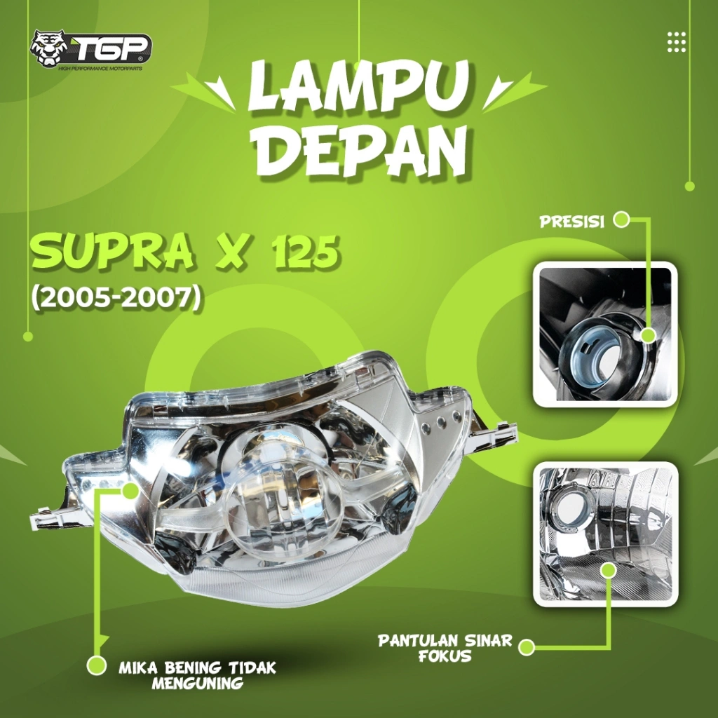 Reflektor Lampu Depan Headlamp Honda Supra X 125