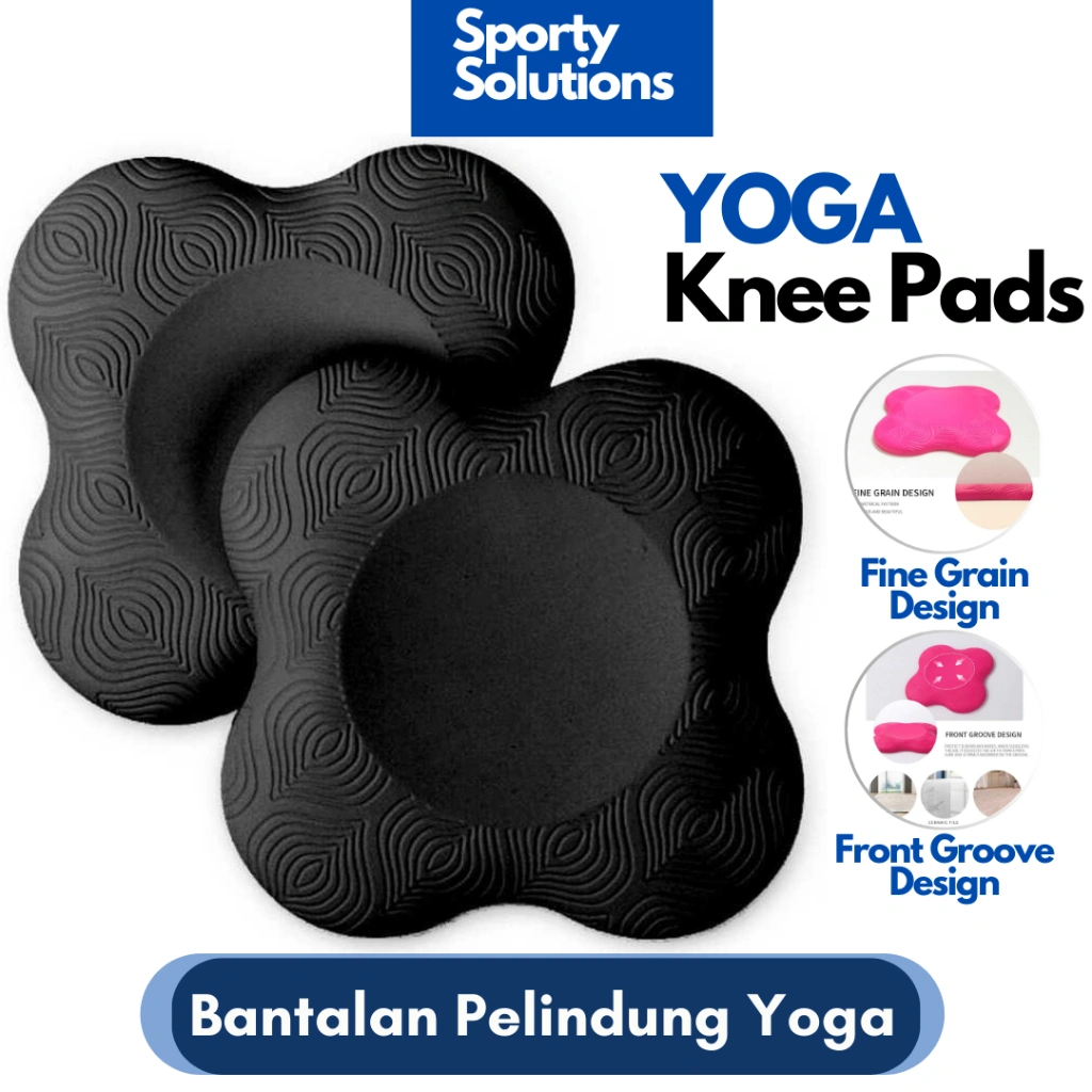 Yoga Knee Pad Alas Lutut Anti Selip Pelindung Siku Tangan Empuk Olahraga