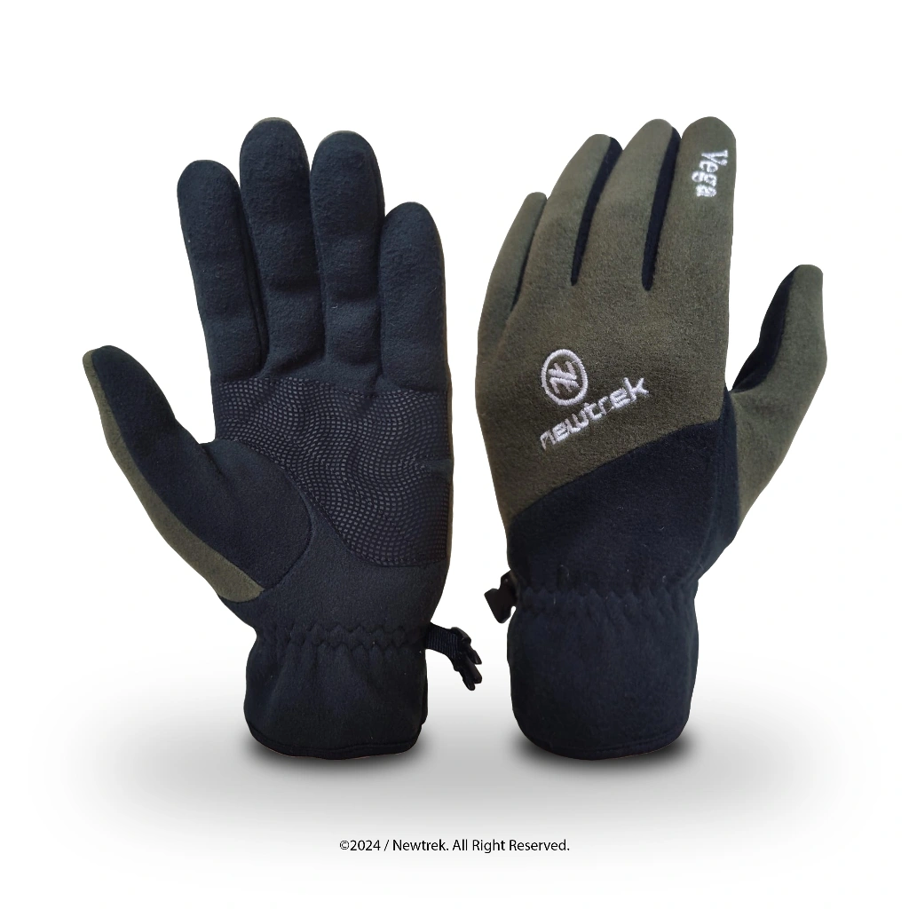 Newtrek Sarung Tangan Outdoor Gunung Hiking Trekking Motor Touring Bahan Polar Full Jari Vega Series