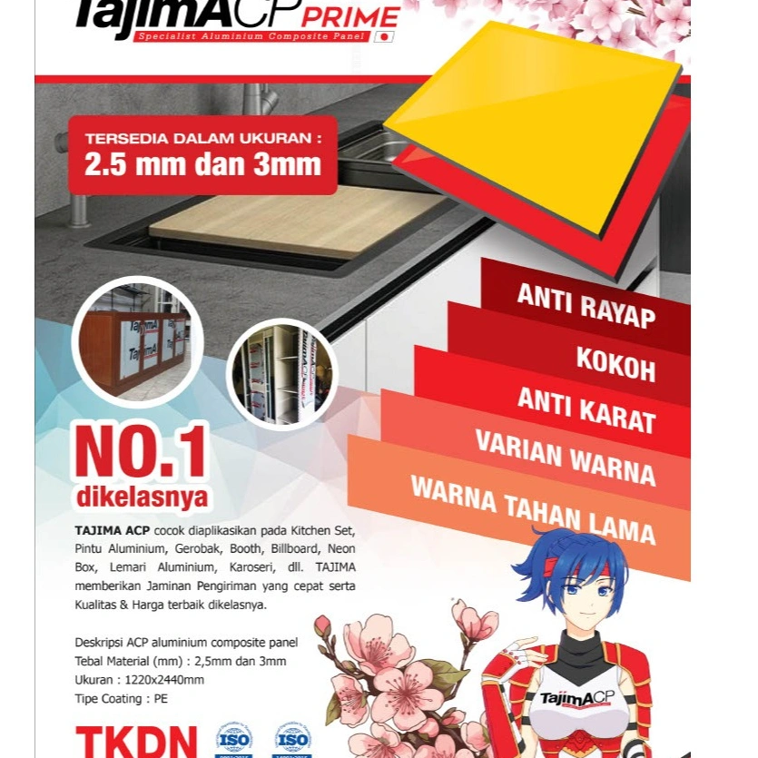 Catalog Warna TAJIMA Tersedia