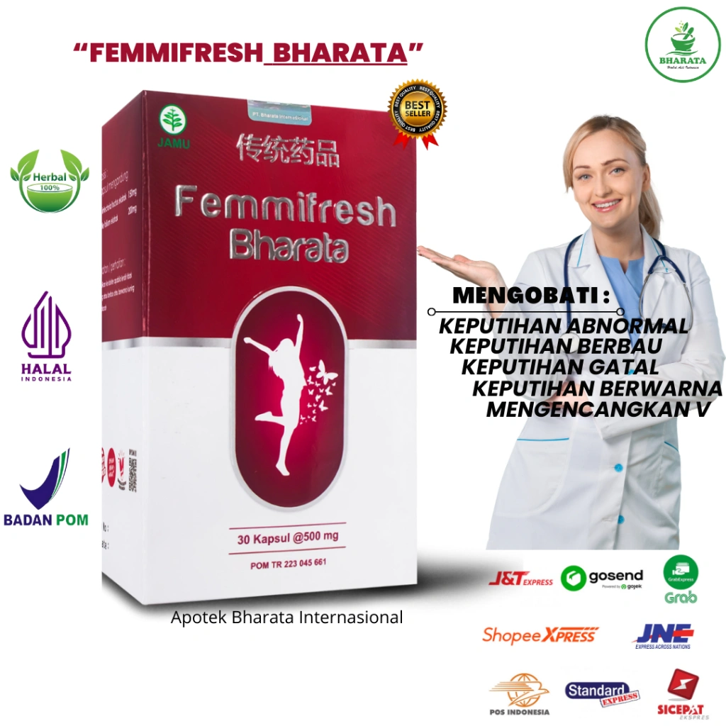 FEMMIFRESH BHARATA 100% ORIGINAL - Obat Keputihan - Mengencangkan V & Obat Keputihan Gatal Paling Ampuh