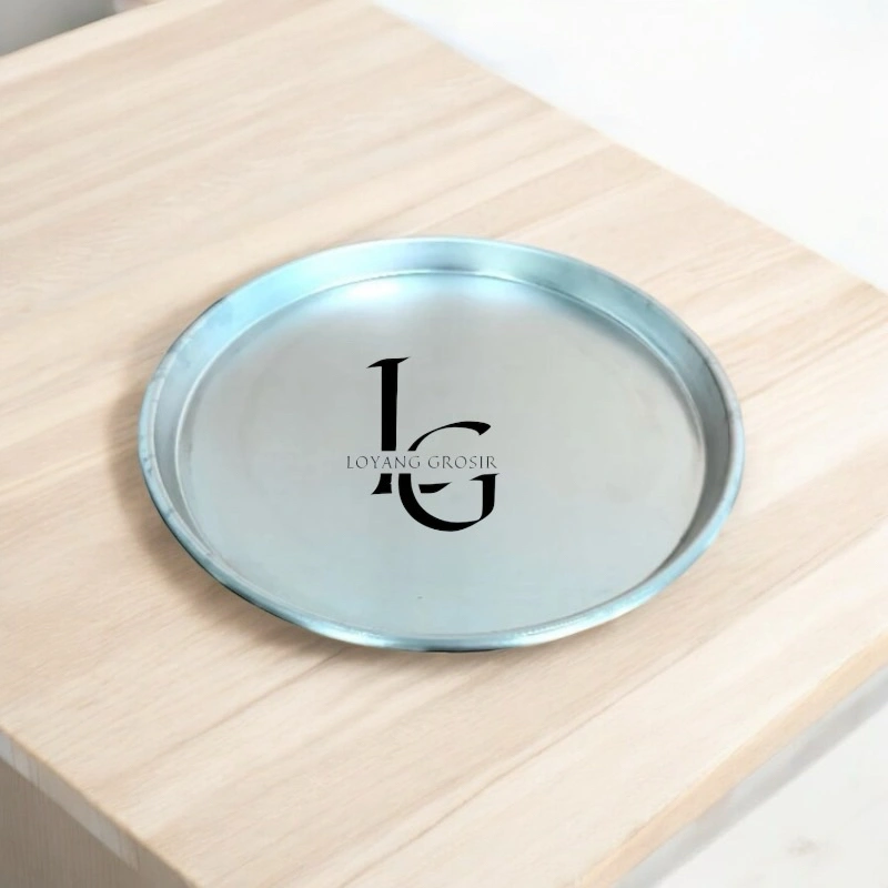 Loyang pizza ukuran 8 10 12 14 16 18 20 22 24 26 cm almunium