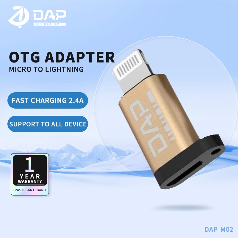 DAP-M02-L OTG Adapter Micro to Lightning Support to All Device - Garansi Resmi 1 Tahun