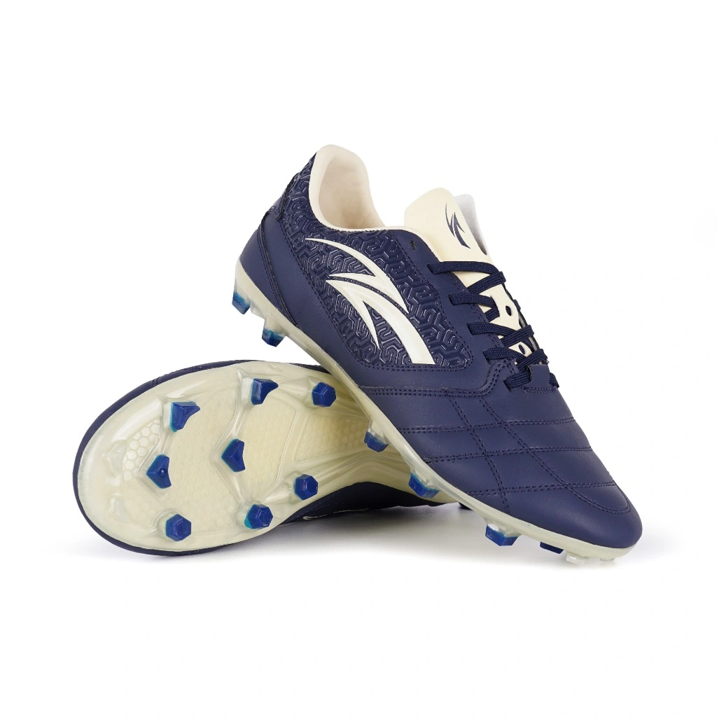 Sepatu Sepak Bola Bermen'go Lutador Ascender FG Navy Beige Midnight/Blue