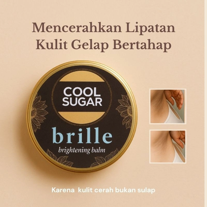 Coolsugar Brille Brightening Underarm Bright Krim Cream Body Lipatan Pemutih Ketiak Pencerah