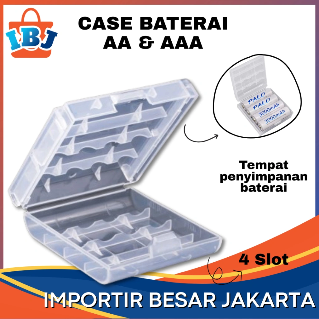 Tempat Penyemanan Baterai Casing Baterai Case Kotak Wadah Tempat Batre AA AAA Sony Baterai Case Kotak Wadah Tempat Batre AA AAA Sony