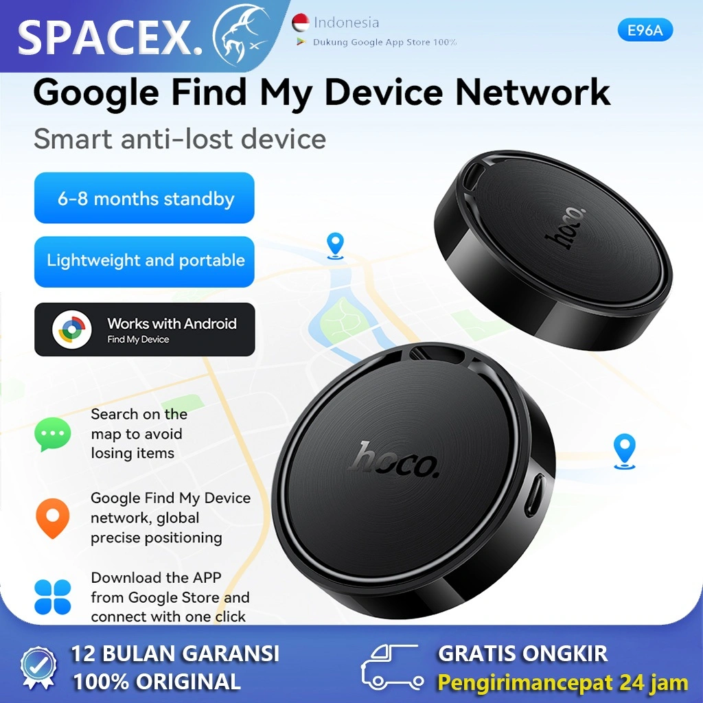 E96a GPS Tracker Android Pelacak Hewan Peliharaan Pencari Lokasi Global Smart Tracker Pelacak Lokasi GPS Ponsel dan Tablet Android