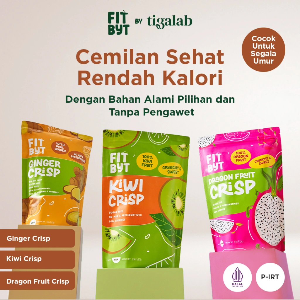 FITBYT Snack Cemilan Sehat Keripik Buah