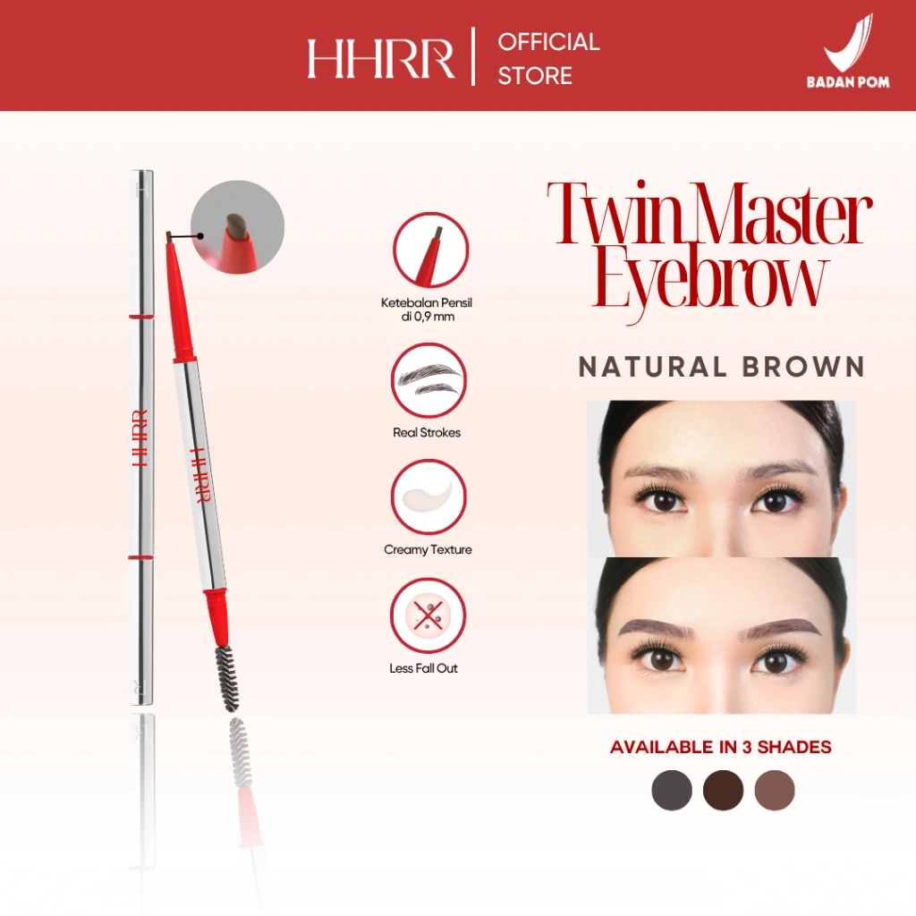 HHRR - Twin Master Eyebrow Pencil - Natural Brown