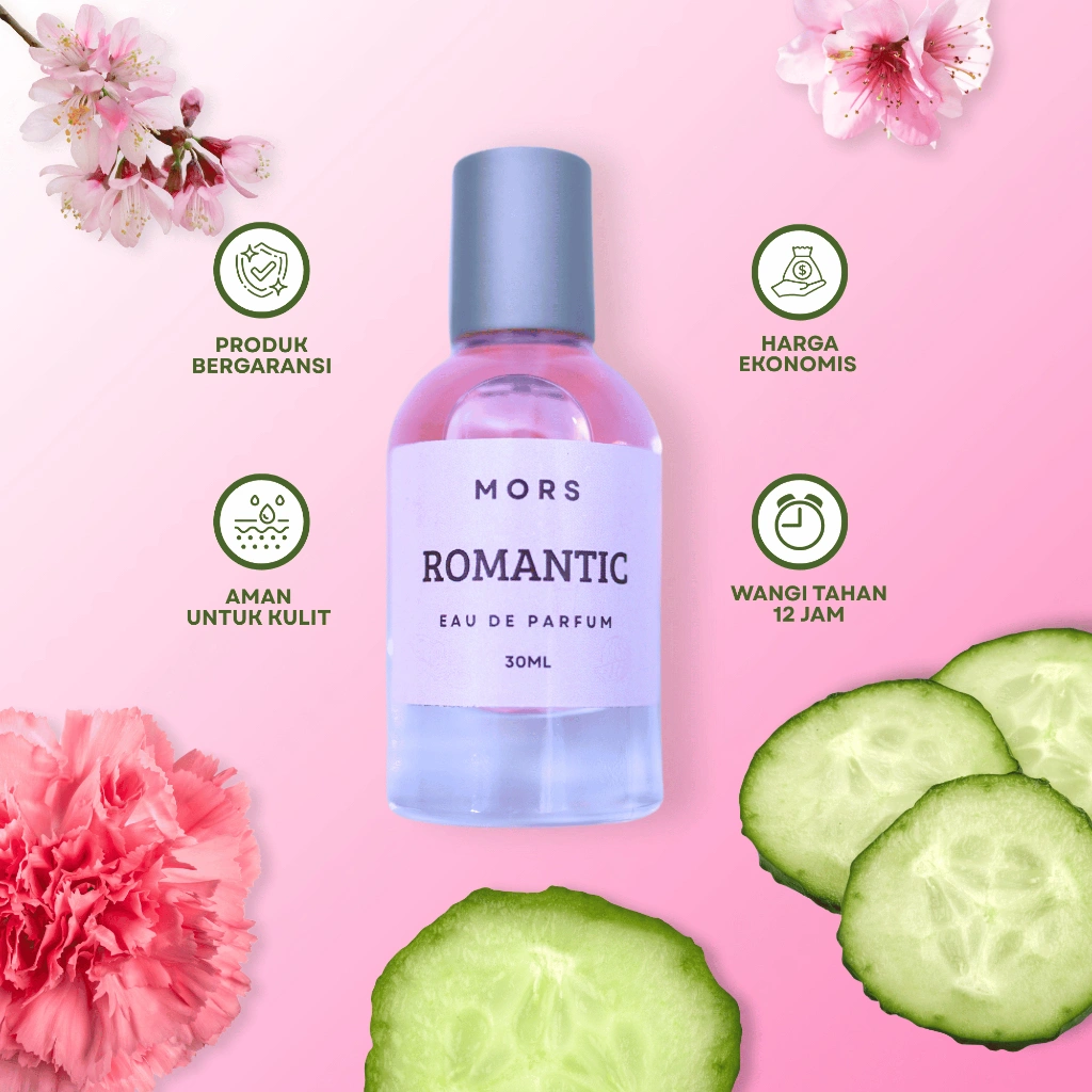 MORS - Romantic Parfum Unisex Pria Wanita | EDP Premium 35ml | Wangi Floral Tahan Lama 12 jam