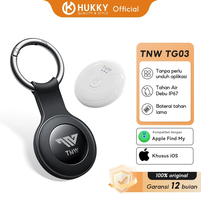 TNW TG03 GPS Mini Pelacak Lokasi Tracker Smart Tag Air Tag Wireless Waterproof Key Finder Pet Locator IOS Support
