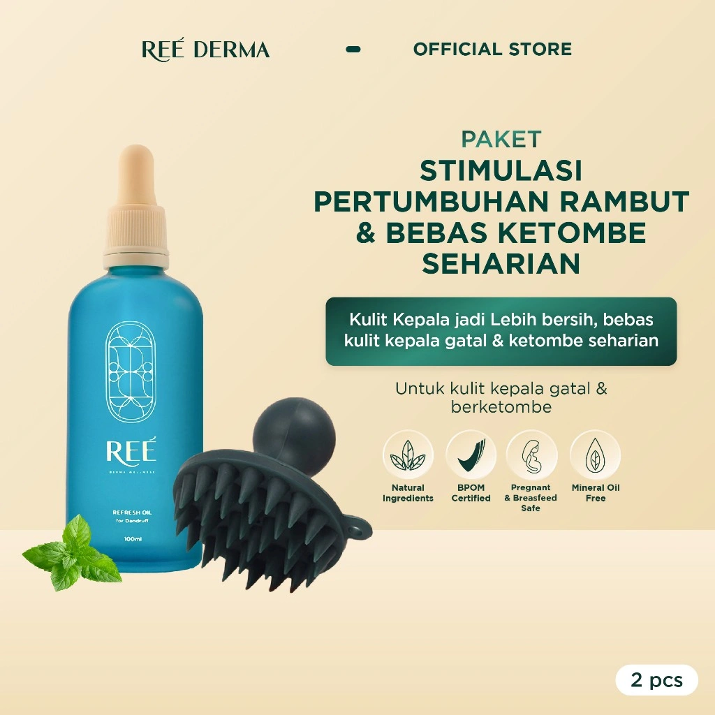Ree Derma Wellness - Bundle Special Price - The Scalp Massager & Hair Oil Refresh 100ML