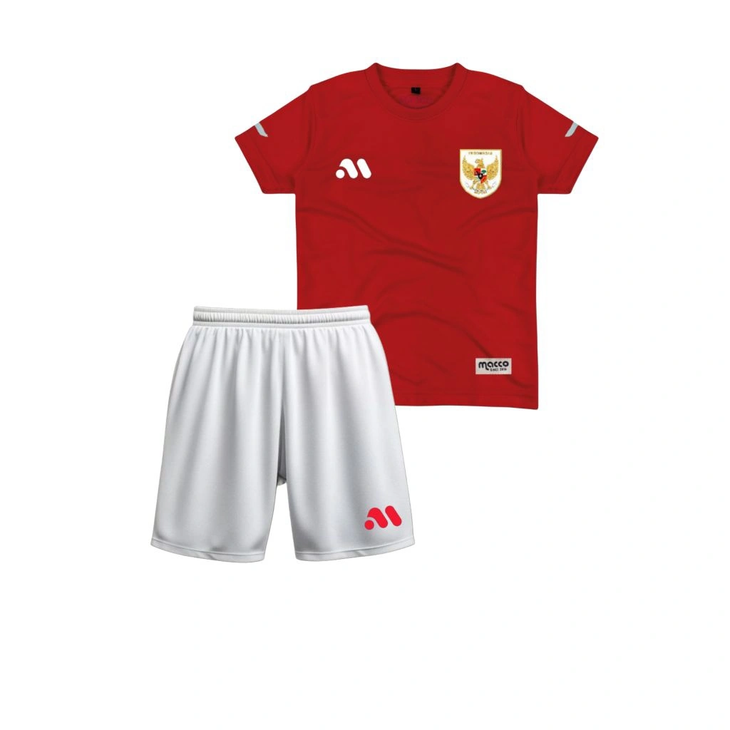 setelan Jersey timnas anak set baju bola baju olahraga set atasan dan bawahan