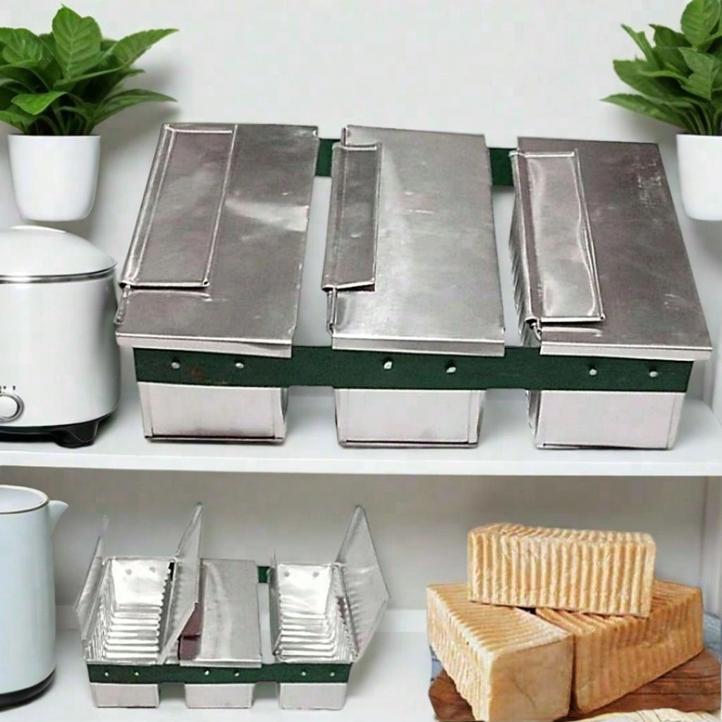 loyang roti tawar bandung gandeng 2/3 bahan aluminium tebal asli anti lengket