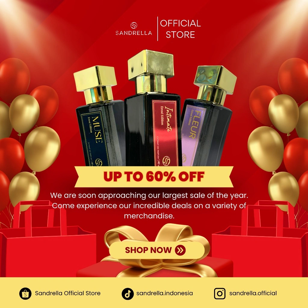 Sandrella Mahal EXTRAIT DE PARFUM 40 Ml Long Lasting Fragrance SAN-M Harga Terbaik