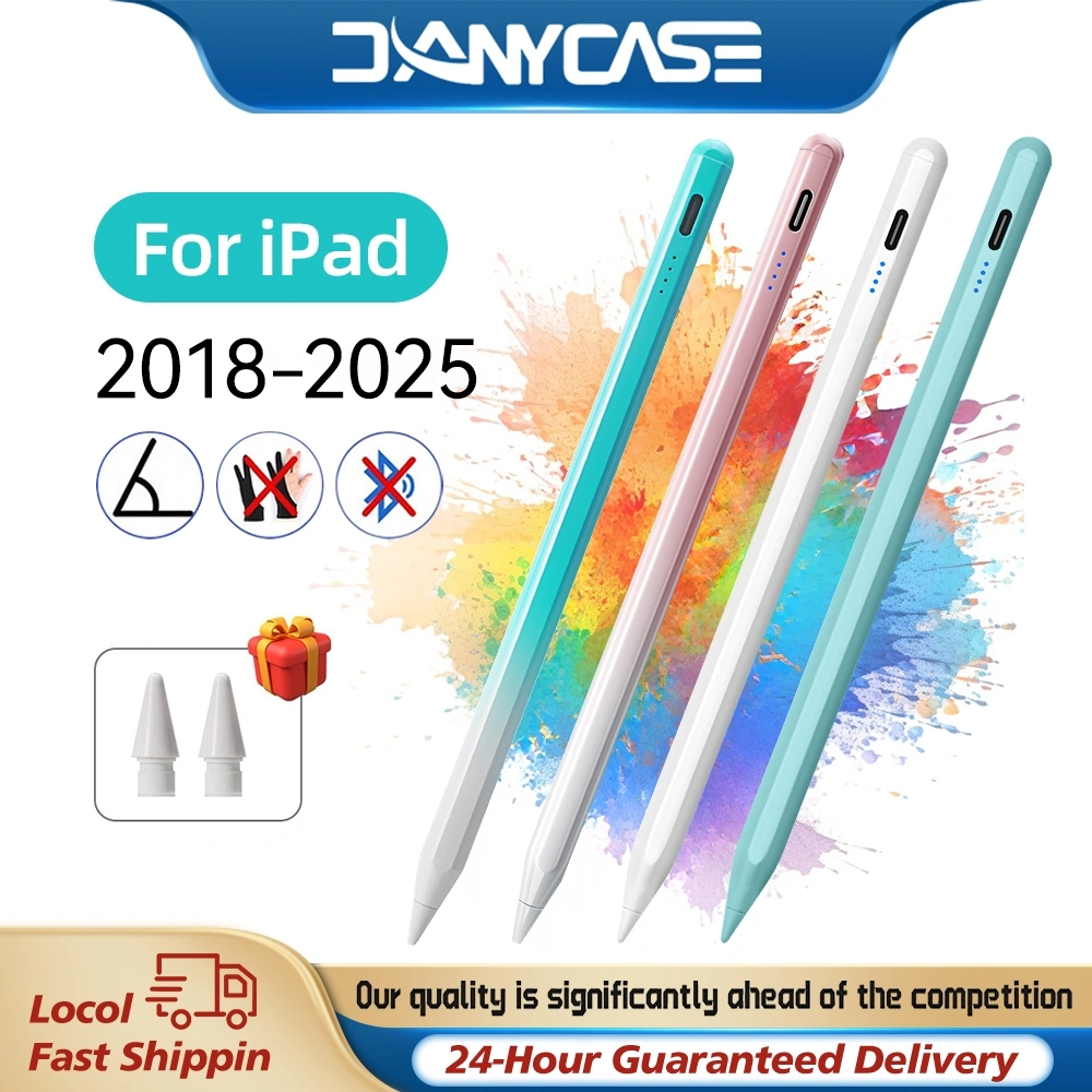DANYCASE Stylus Pen for iPad 11th A16 10th gen Air4 Air5 Air 6 2018-2025 Smart Pencil Stylus Magnetic Pen K2260
