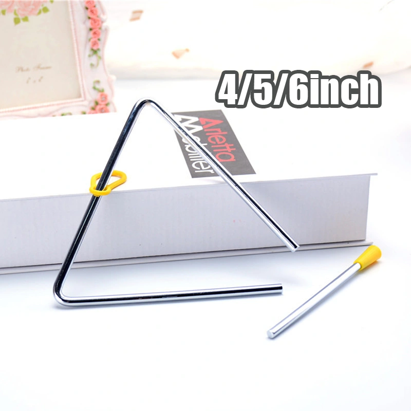 4/5/6 Inci Triangle Alat Musik Instrument Triangle Bell Instrument Musical Educational Instrument Triangle
