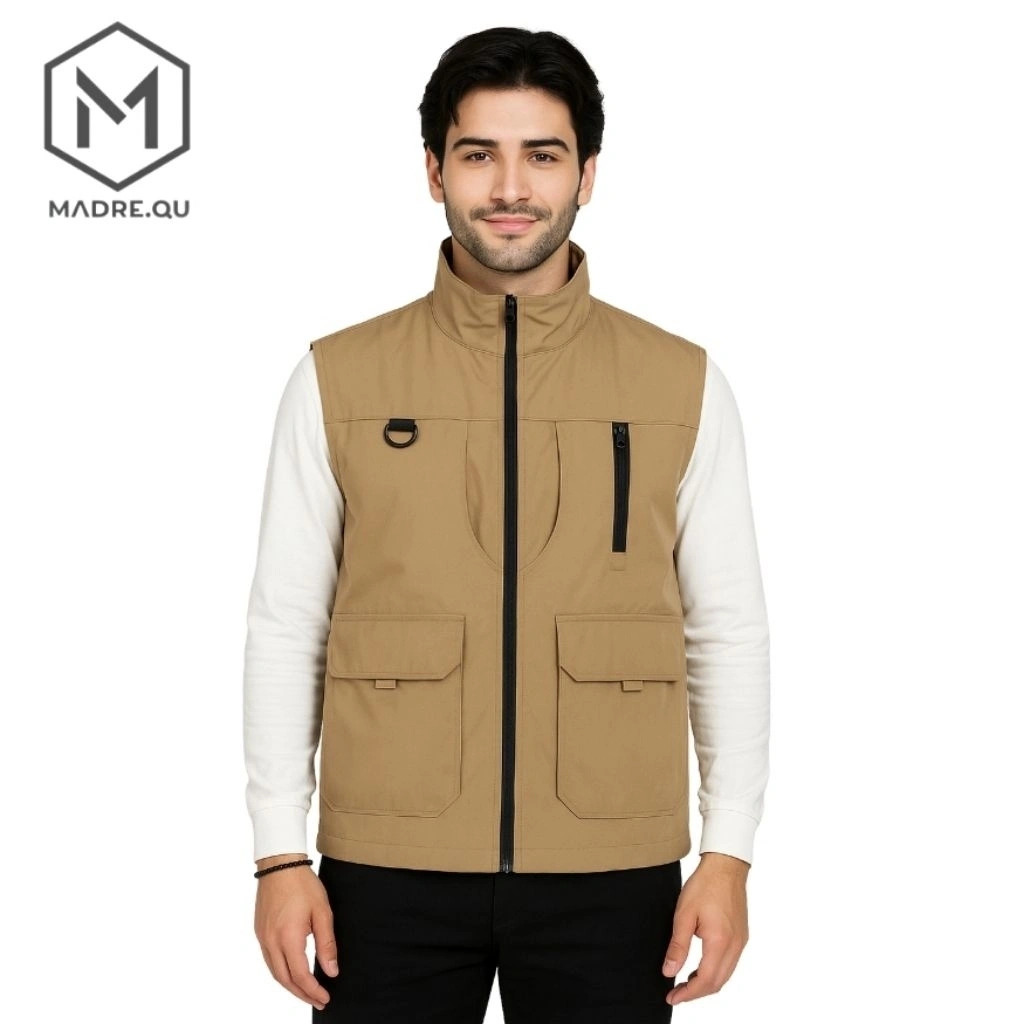 Madre.qu - Rompi Vest Windbreaker Style Outdoor Bahan Despo Water Resistant Unisex