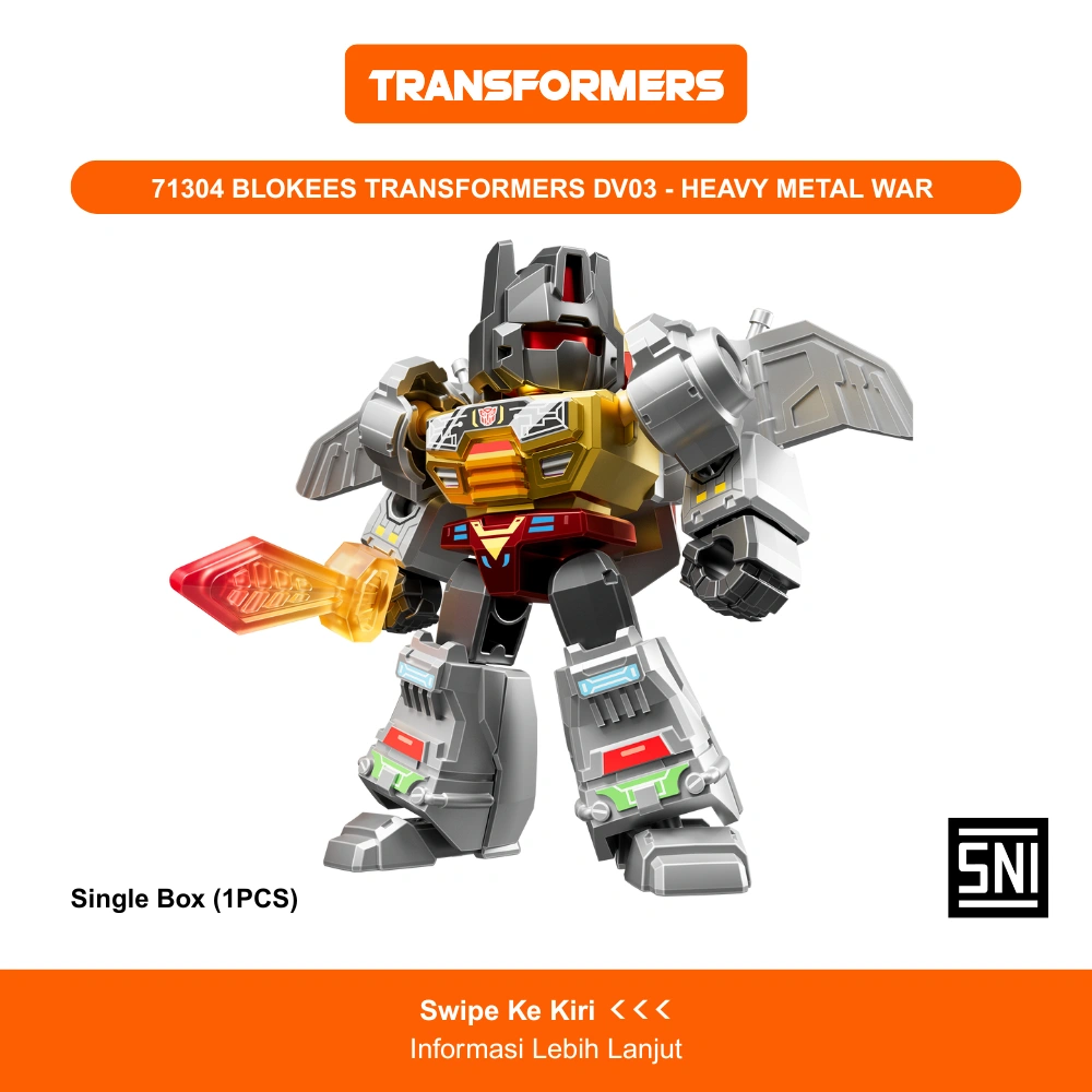 BLOKEES Blind Box Figure Transformers HEAVY METAL WAR Defender Version 03 - Satuan Random