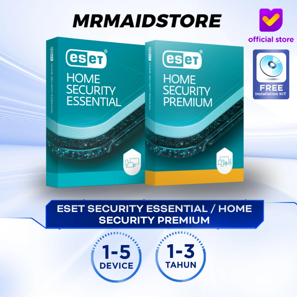 ESET Home Security Essential Antivirus | ESET Home Smart Security Premium - Latest Version [ 1-5 Device | 1-3 Year ]