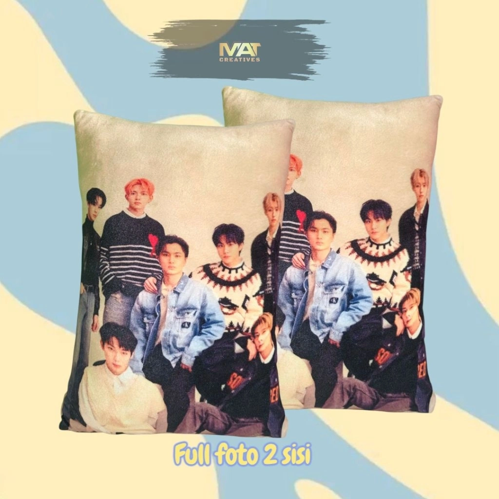 Bantal Foto Desain Bebas Ukuran 40x60 | GRATIS TAMBAH NAMA DAN EDITING FOTO