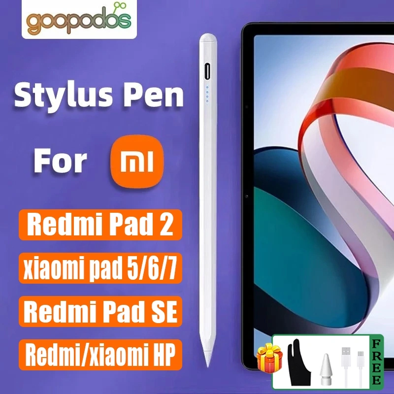 Goopodos Stylus pen For Redmi pad 2/XiaoMi pad 6/XiaoMi pad 5/Redmi pad se android for Redmi pad XiaoMi pad Tilt Sensitive Magnetic Function Compatible 2024 NEW universa XiaoMi pencil
