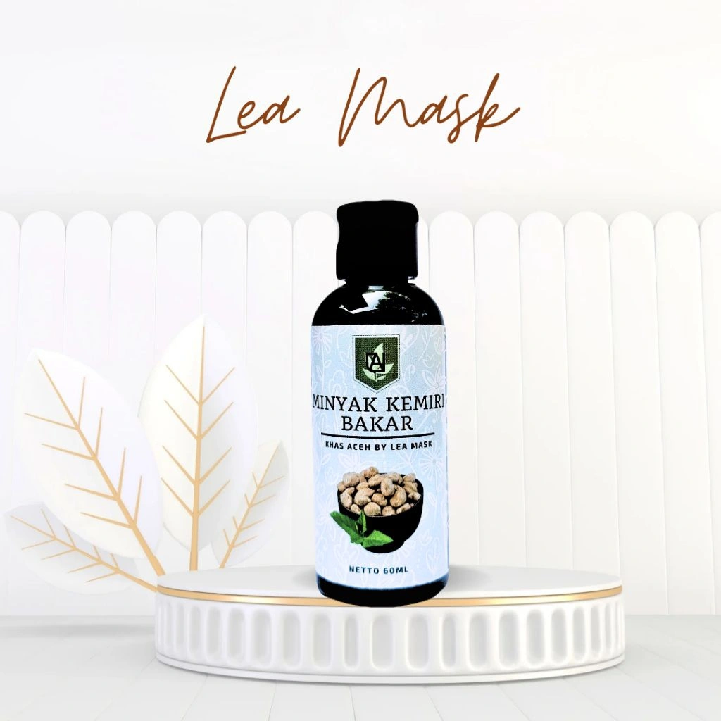 Lea Mask – Minyak Kemiri Bakar Khas Aceh 60 ml – Penumbuh Rambut & Anti Ketombe