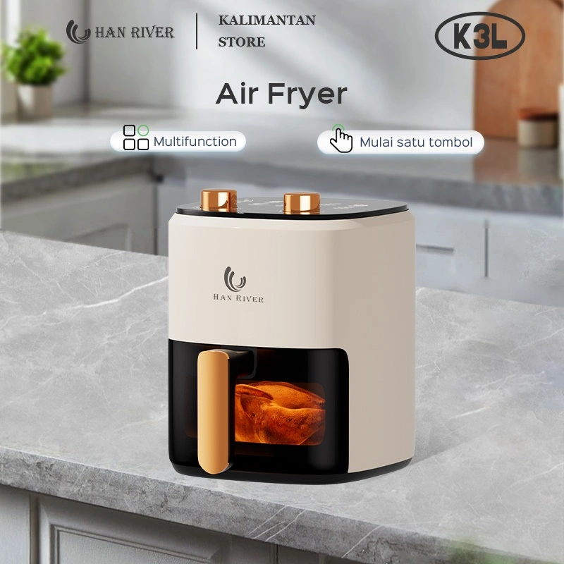[Pengiriman dari Banjarmasin]HAN RIVER Air Fryer 8L Air Fryer Multifungsi Penggorengan Udara Visual