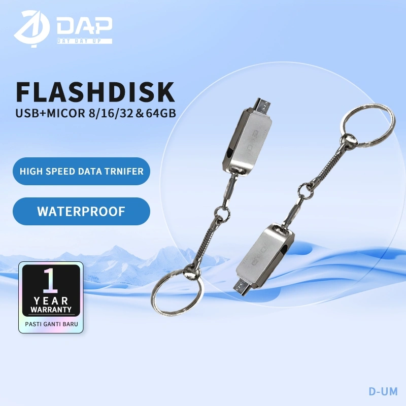 DAP Flashdisk OTG 8GB/16GB/32GB/64GB Dual Interface USB & Micro Fast Transmission - Garansi 1 Tahun