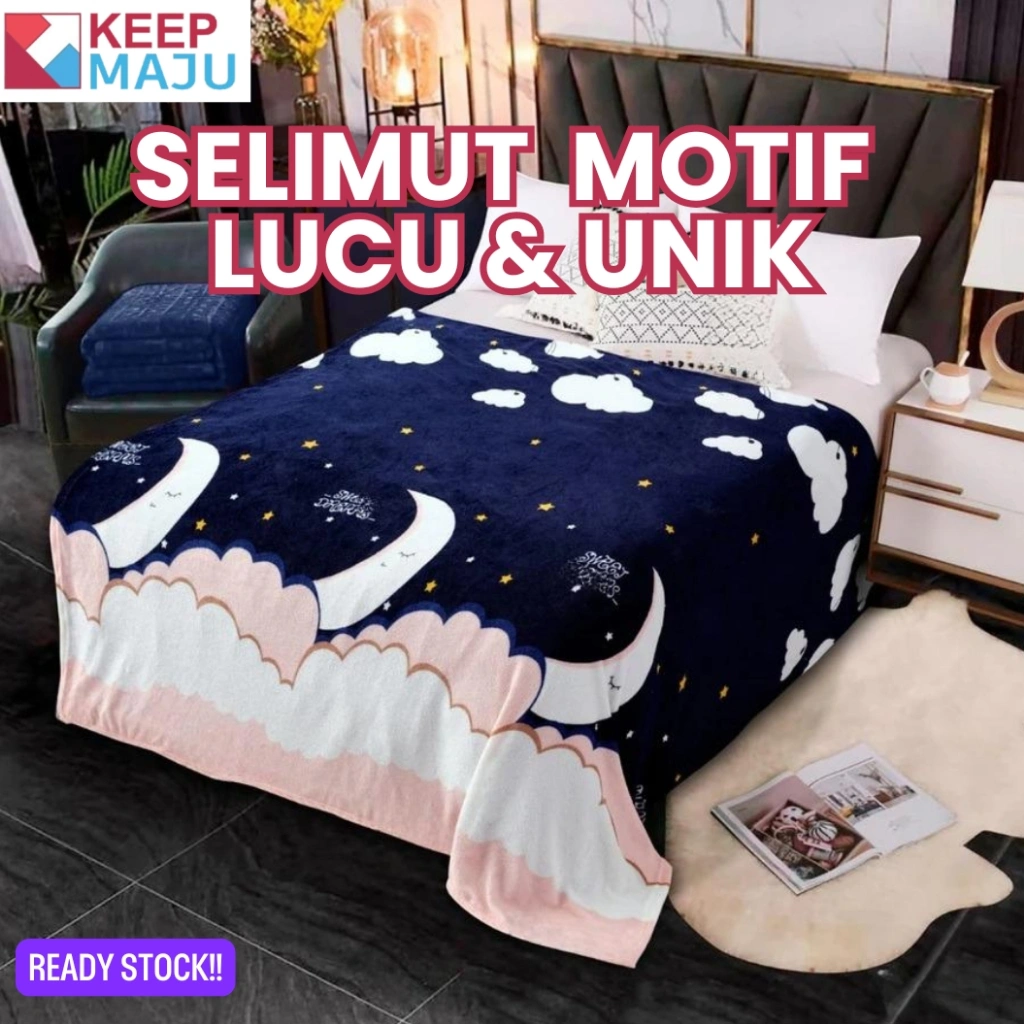 120*170cm Selimut Bulu Halus Selimut Anak-anak Bergambar Kartun Yang Lucu, Nyaman, Lembut Di Kulit Dan Bernapas