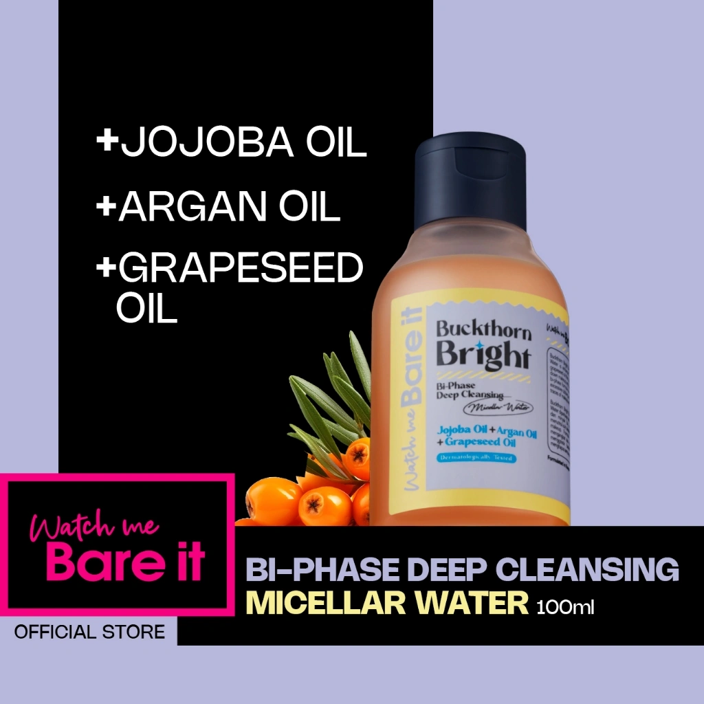 WATCH ME BARE IT BUCKTHORN BRIGHT - Bi-Phase Deep Cleansing Micellar Water 100ML