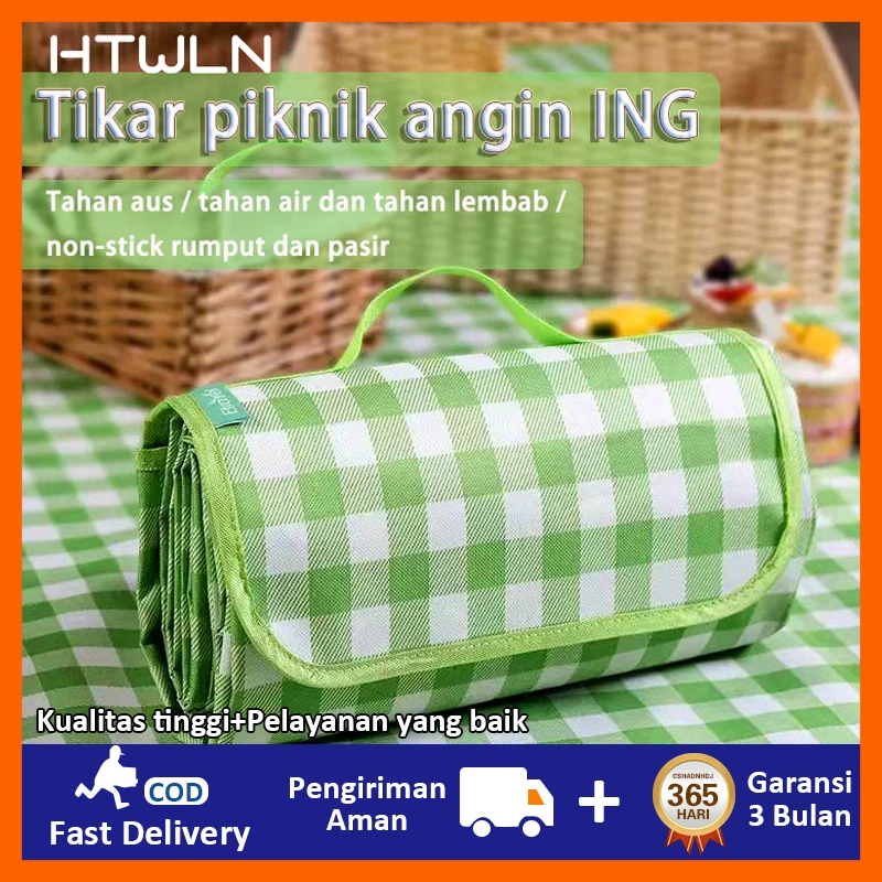 HTWLN Tikar Lipat / Tikar Piknik / Alas Piknik / Tikar Pantai Anti Air / tikar piknik waterpoof outdoor 1.5m x 2m tikar lipat
