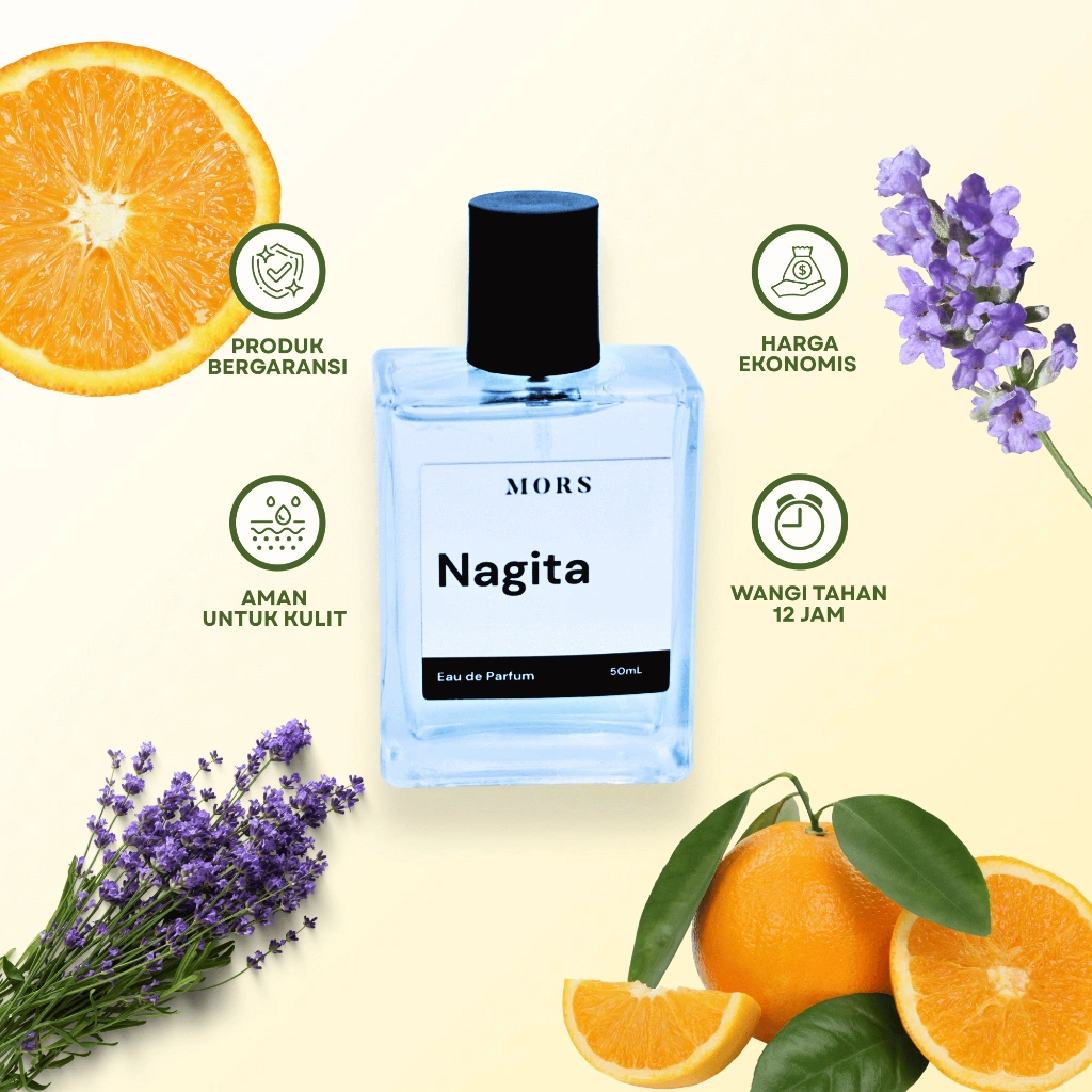 MORS – Nagita Parfum Wanita EDP Premium 30ml 50ml Wangi Floral Powdery Elegant ala Nagita Slavina