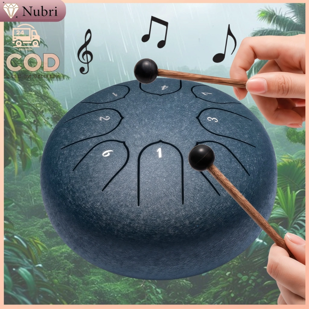 Nubri COD Drum Musik Relaksasi Tongue Drum/Tongue Drum Edukasi Musik/Alat Musik Healing & Relaksasi/Dengan Tas & Stik