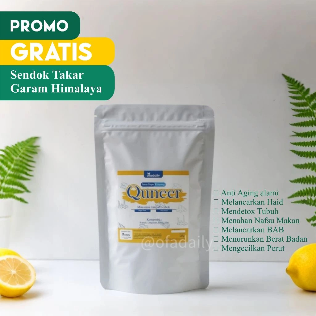 Teh rimpang Quneer JSR diet detox Jurus sehat herbal cantik glowing sehat menjaga kesehatan ala Rasulullah - ofadaily