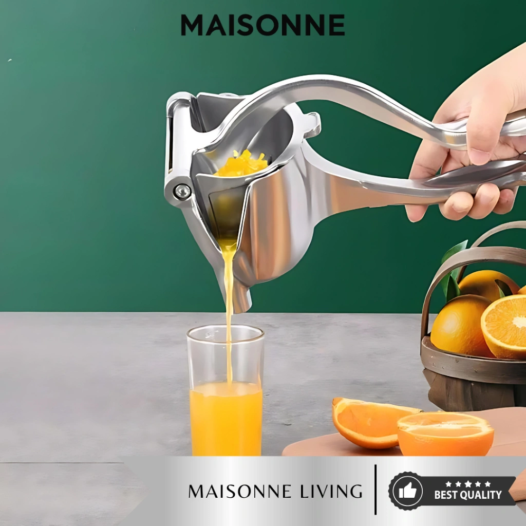 MAISONNE Alat Peras Buah Jeruk Lemon Jus Manual Juice Squeezer Alluminium Alloy Stainless Steel