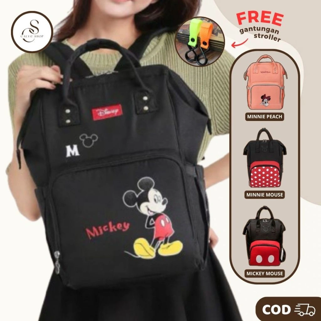 Diaper bag Bayi Anak Ibu Mummy Mickey Diaperbag / tas botol susu baby dan perlengkapan baby