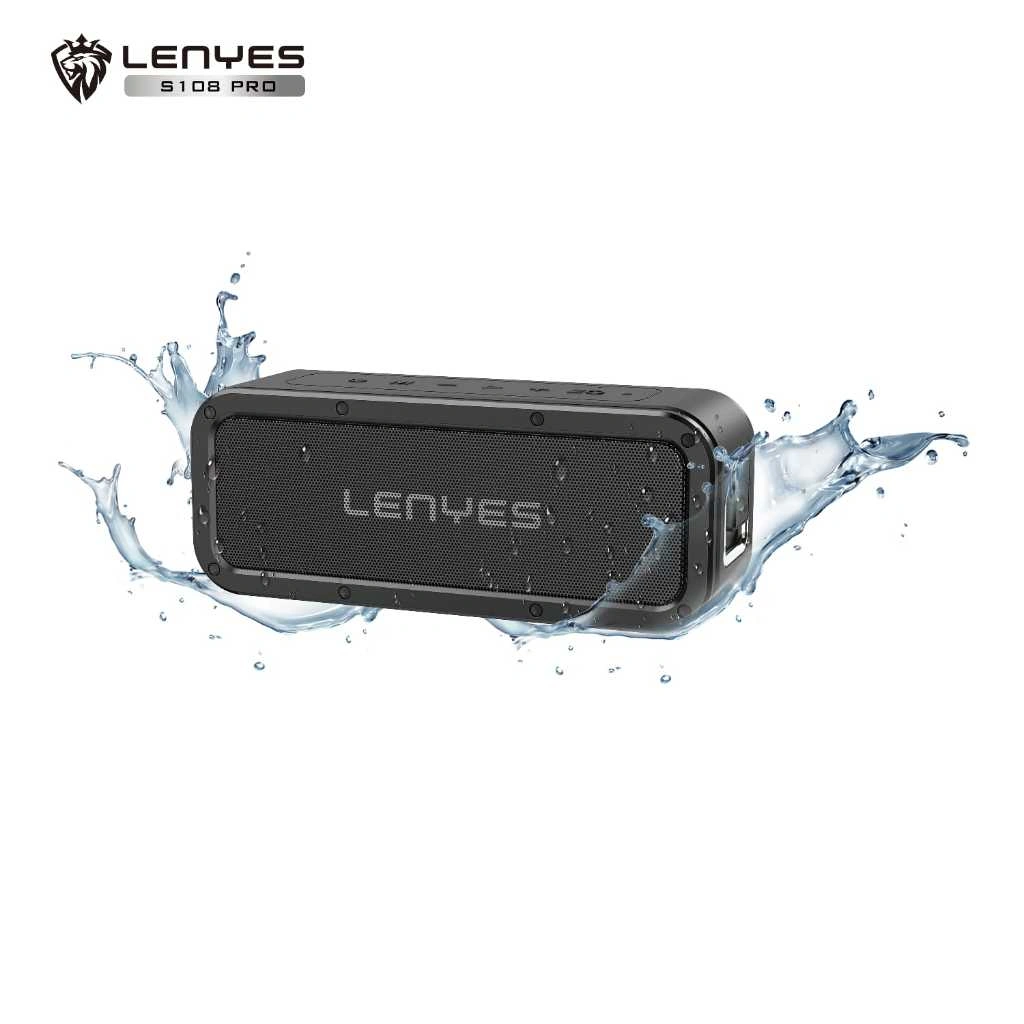 LENYES S108 PRO 40W Waterproof IPX7 Outdoor Wireless Bluetooth 5.3 Hifi Stereo Portable Speaker Heavy Bass