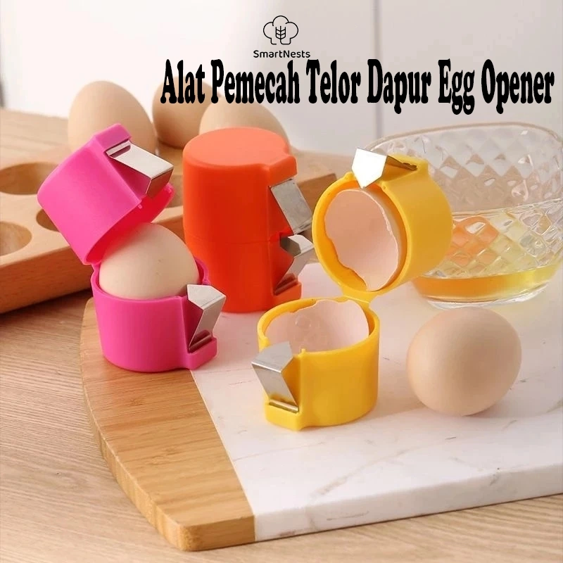 Alat Pemecah Telor Dapur Egg Opener Egg Cracker Egg Scissors Pengupas Telur Pembuka Cangkang SM
