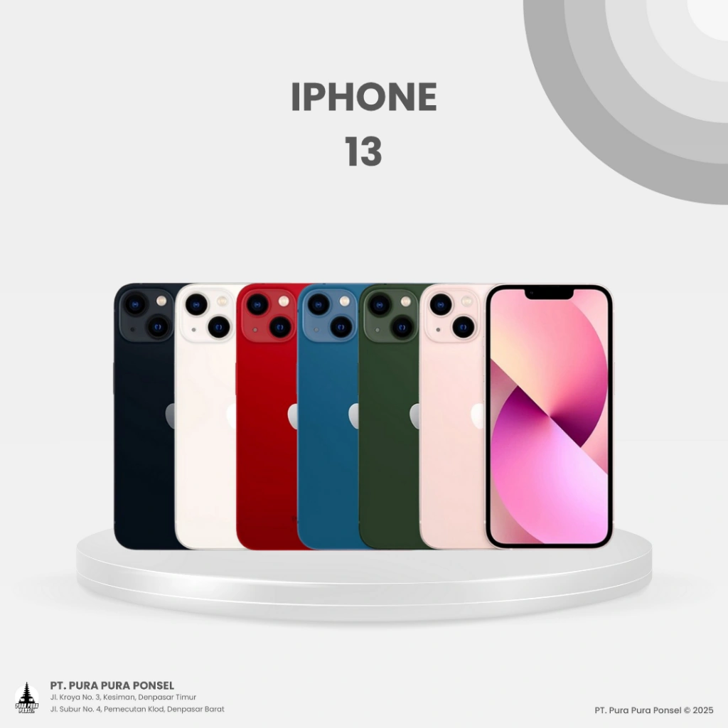 NEW SECOND TERDAFTAR APPLE IPHONE 13 128GB 256GB 512GB GARANSI 1 TAHUN RESMI INDONESIA