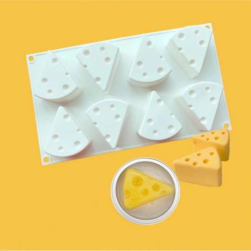 Cetakan Puding Coklat Kue Silikon Bentuk Keju / Cheese Cake Mould Cheese