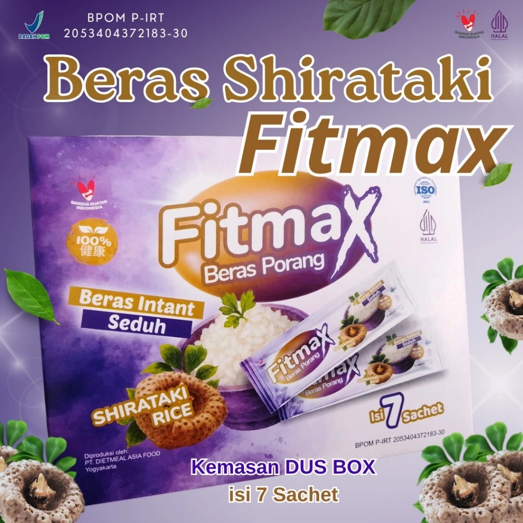 Fitmax Beras Porang Kemasan Dus Box Isi 7 Sachet
